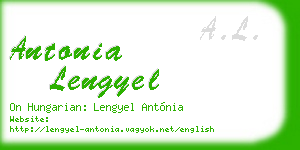 antonia lengyel business card